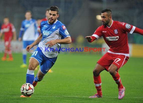 DFB Pokal 2. Runde TSG 1899 Hoffenheim - FSV Frankfurt in der Rhein Neckar Arena Sinsheim 29.10.2014 (© Fotostand / Loerz)