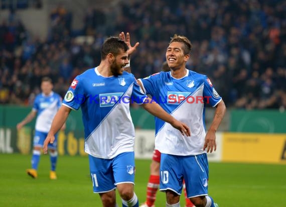 DFB Pokal 2. Runde TSG 1899 Hoffenheim - FSV Frankfurt in der Rhein Neckar Arena Sinsheim 29.10.2014 (© Fotostand / Loerz)