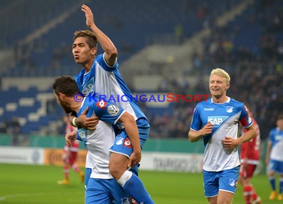 DFB Pokal 2. Runde TSG 1899 Hoffenheim - FSV Frankfurt in der Rhein Neckar Arena Sinsheim 29.10.2014 (© Fotostand / Loerz)