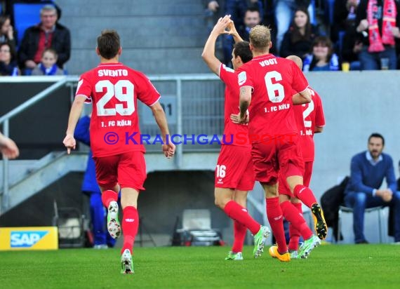 1. Fußball Bundesliga TSG 1899 Hoffenheim - 1. FC Köln in der Wirsol Rhein Neckar Arena Sinsheim 08.11. 2014  (© Fotostand / Loerz)