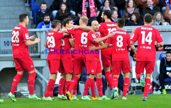 1. Fußball Bundesliga TSG 1899 Hoffenheim - 1. FC Köln in der Wirsol Rhein Neckar Arena Sinsheim 08.11. 2014  (© Fotostand / Loerz)