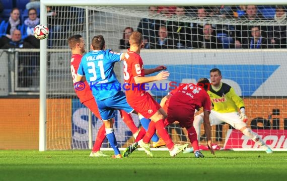 1. Fußball Bundesliga TSG 1899 Hoffenheim - 1. FC Köln in der Wirsol Rhein Neckar Arena Sinsheim 08.11. 2014  (© Fotostand / Loerz)