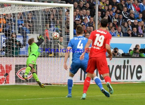 1. Fußball Bundesliga TSG 1899 Hoffenheim - 1. FC Köln in der Wirsol Rhein Neckar Arena Sinsheim 08.11. 2014  (© Fotostand / Loerz)