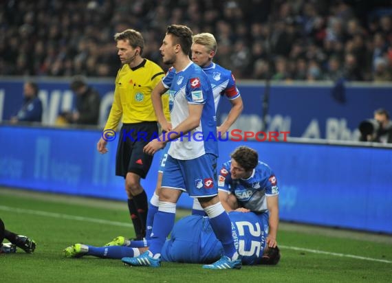 1. Fußball Bundesliga TSG 1899 Hoffenheim - Eintracht Frankfurt in der Wirsol Rhein Neckar Arena Sinsheim 12.12.2014  (© Fotostand / Loerz)