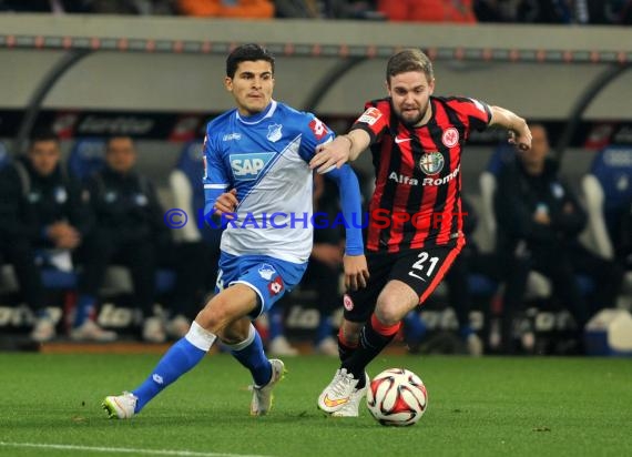 1. Fußball Bundesliga TSG 1899 Hoffenheim - Eintracht Frankfurt in der Wirsol Rhein Neckar Arena Sinsheim 12.12.2014  (© Fotostand / Loerz)