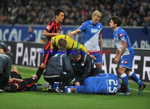 1. Fußball Bundesliga TSG 1899 Hoffenheim - Eintracht Frankfurt in der Wirsol Rhein Neckar Arena Sinsheim 12.12.2014  (© Fotostand / Loerz)