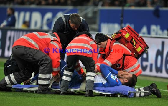 1. Fußball Bundesliga TSG 1899 Hoffenheim - Eintracht Frankfurt in der Wirsol Rhein Neckar Arena Sinsheim 12.12.2014  (© Fotostand / Loerz)