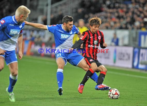 1. Fußball Bundesliga TSG 1899 Hoffenheim - Eintracht Frankfurt in der Wirsol Rhein Neckar Arena Sinsheim 12.12.2014  (© Fotostand / Loerz)