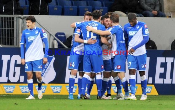 1. Fußball Bundesliga TSG 1899 Hoffenheim - Eintracht Frankfurt in der Wirsol Rhein Neckar Arena Sinsheim 12.12.2014  (© Fotostand / Loerz)