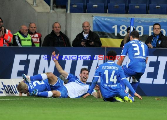 1. Fußball Bundesliga TSG 1899 Hoffenheim - Eintracht Frankfurt in der Wirsol Rhein Neckar Arena Sinsheim 12.12.2014  (© Fotostand / Loerz)