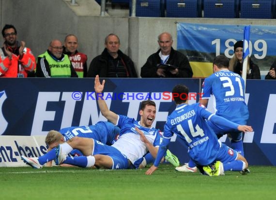 1. Fußball Bundesliga TSG 1899 Hoffenheim - Eintracht Frankfurt in der Wirsol Rhein Neckar Arena Sinsheim 12.12.2014  (© Fotostand / Loerz)