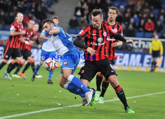 1. Fußball Bundesliga TSG 1899 Hoffenheim - Eintracht Frankfurt in der Wirsol Rhein Neckar Arena Sinsheim 12.12.2014  (© Fotostand / Loerz)