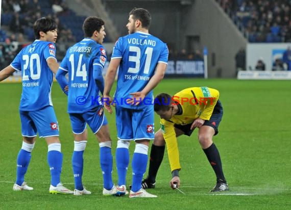 1. Fußball Bundesliga TSG 1899 Hoffenheim - Bayer Leverkusen in der Wirsol Rhein Neckar Arena Sinsheim 17.12.2014  (© Fotostand / Loerz)