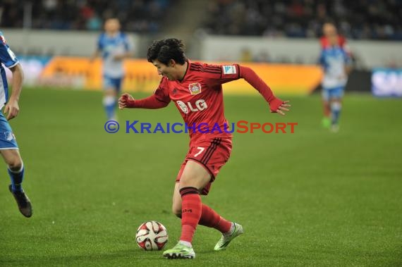 1. Fußball Bundesliga TSG 1899 Hoffenheim - Bayer Leverkusen in der Wirsol Rhein Neckar Arena Sinsheim 17.12.2014  (© Fotostand / Loerz)