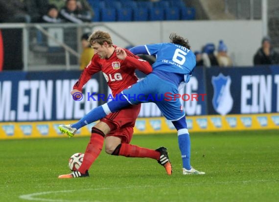 1. Fußball Bundesliga TSG 1899 Hoffenheim - Bayer Leverkusen in der Wirsol Rhein Neckar Arena Sinsheim 17.12.2014  (© Fotostand / Loerz)