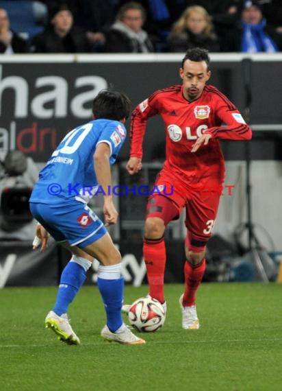 1. Fußball Bundesliga TSG 1899 Hoffenheim - Bayer Leverkusen in der Wirsol Rhein Neckar Arena Sinsheim 17.12.2014  (© Fotostand / Loerz)