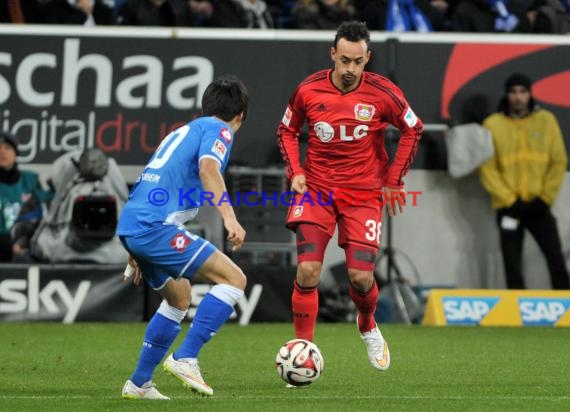 1. Fußball Bundesliga TSG 1899 Hoffenheim - Bayer Leverkusen in der Wirsol Rhein Neckar Arena Sinsheim 17.12.2014  (© Fotostand / Loerz)