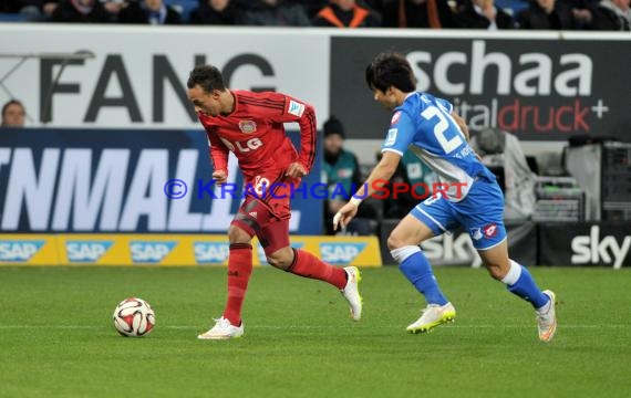 1. Fußball Bundesliga TSG 1899 Hoffenheim - Bayer Leverkusen in der Wirsol Rhein Neckar Arena Sinsheim 17.12.2014  (© Fotostand / Loerz)