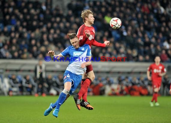 1. Fußball Bundesliga TSG 1899 Hoffenheim - Bayer Leverkusen in der Wirsol Rhein Neckar Arena Sinsheim 17.12.2014  (© Fotostand / Loerz)