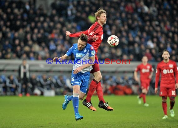 1. Fußball Bundesliga TSG 1899 Hoffenheim - Bayer Leverkusen in der Wirsol Rhein Neckar Arena Sinsheim 17.12.2014  (© Fotostand / Loerz)