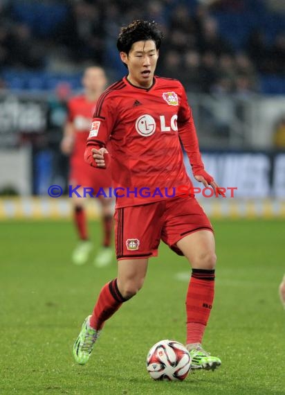 1. Fußball Bundesliga TSG 1899 Hoffenheim - Bayer Leverkusen in der Wirsol Rhein Neckar Arena Sinsheim 17.12.2014  (© Fotostand / Loerz)