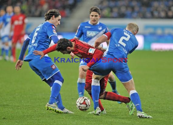 1. Fußball Bundesliga TSG 1899 Hoffenheim - Bayer Leverkusen in der Wirsol Rhein Neckar Arena Sinsheim 17.12.2014  (© Fotostand / Loerz)