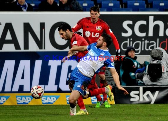 1. Fußball Bundesliga TSG 1899 Hoffenheim - Bayer Leverkusen in der Wirsol Rhein Neckar Arena Sinsheim 17.12.2014  (© Fotostand / Loerz)