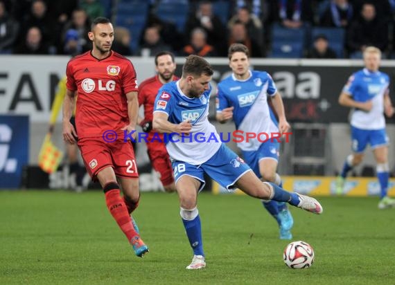 1. Fußball Bundesliga TSG 1899 Hoffenheim - Bayer Leverkusen in der Wirsol Rhein Neckar Arena Sinsheim 17.12.2014  (© Fotostand / Loerz)