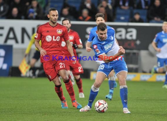 1. Fußball Bundesliga TSG 1899 Hoffenheim - Bayer Leverkusen in der Wirsol Rhein Neckar Arena Sinsheim 17.12.2014  (© Fotostand / Loerz)