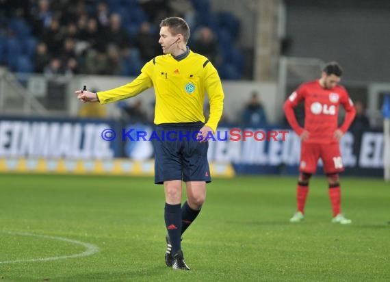 1. Fußball Bundesliga TSG 1899 Hoffenheim - Bayer Leverkusen in der Wirsol Rhein Neckar Arena Sinsheim 17.12.2014  (© Fotostand / Loerz)