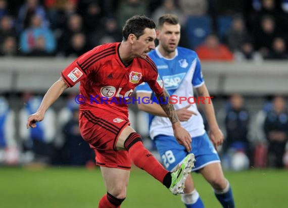 1. Fußball Bundesliga TSG 1899 Hoffenheim - Bayer Leverkusen in der Wirsol Rhein Neckar Arena Sinsheim 17.12.2014  (© Fotostand / Loerz)