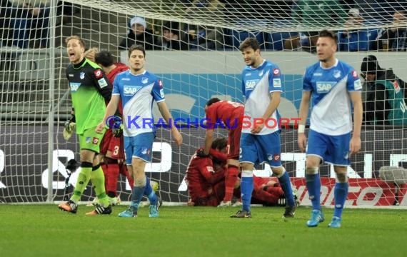 1. Fußball Bundesliga TSG 1899 Hoffenheim - Bayer Leverkusen in der Wirsol Rhein Neckar Arena Sinsheim 17.12.2014  (© Fotostand / Loerz)