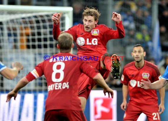 1. Fußball Bundesliga TSG 1899 Hoffenheim - Bayer Leverkusen in der Wirsol Rhein Neckar Arena Sinsheim 17.12.2014  (© Fotostand / Loerz)