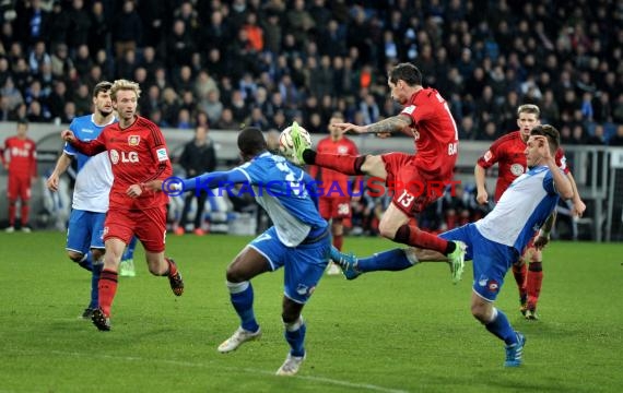 1. Fußball Bundesliga TSG 1899 Hoffenheim - Bayer Leverkusen in der Wirsol Rhein Neckar Arena Sinsheim 17.12.2014  (© Fotostand / Loerz)