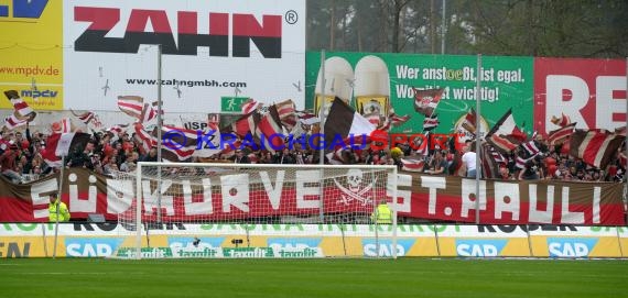 2. Fußball-Bundesliga SV 1916 Sandhausen - FC St. Pauli im  Hardtwaldstadion Sandhausen 05.04.2014 (© Kraichgausport / Loerz)