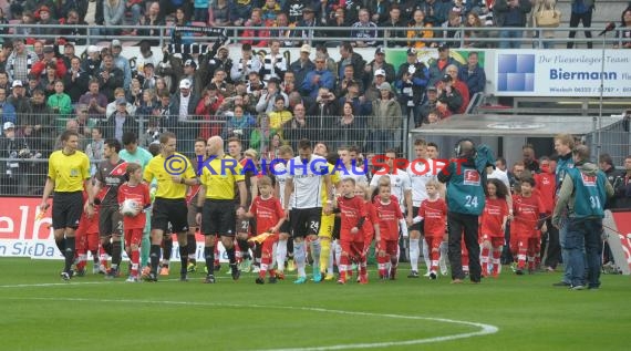 2. Fußball-Bundesliga SV 1916 Sandhausen - FC St. Pauli im  Hardtwaldstadion Sandhausen 05.04.2014 (© Kraichgausport / Loerz)