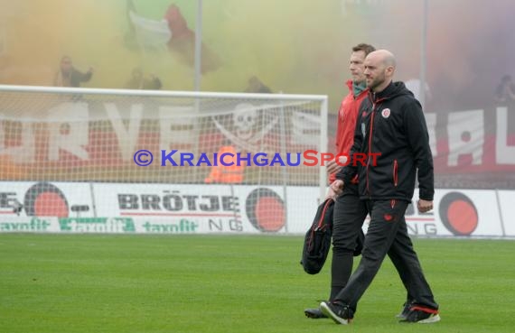 2. Fußball-Bundesliga SV 1916 Sandhausen - FC St. Pauli im  Hardtwaldstadion Sandhausen 05.04.2014 (© Kraichgausport / Loerz)