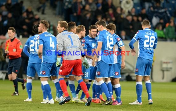 1. Fußball Bundesliga TSG 1899 Hoffenheim -SV Werder Bremen in der Wirsol Rhein Neckar Arena Sinsheim 04.02.2015  (© Fotostand / Loerz)