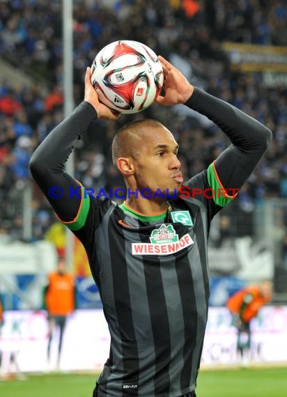 1. Fußball Bundesliga TSG 1899 Hoffenheim -SV Werder Bremen in der Wirsol Rhein Neckar Arena Sinsheim 04.02.2015  (© Fotostand / Loerz)