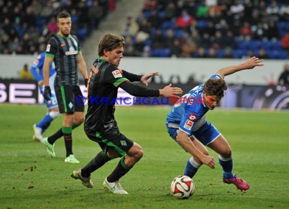 1. Fußball Bundesliga TSG 1899 Hoffenheim -SV Werder Bremen in der Wirsol Rhein Neckar Arena Sinsheim 04.02.2015  (© Fotostand / Loerz)