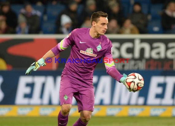 1. Fußball Bundesliga TSG 1899 Hoffenheim -SV Werder Bremen in der Wirsol Rhein Neckar Arena Sinsheim 04.02.2015  (© Fotostand / Loerz)