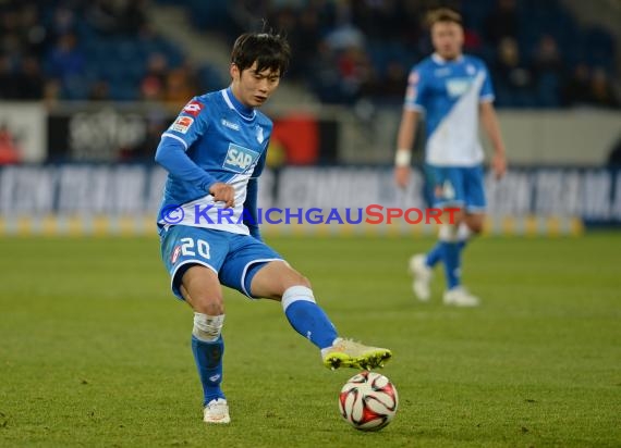 1. Fußball Bundesliga TSG 1899 Hoffenheim -SV Werder Bremen in der Wirsol Rhein Neckar Arena Sinsheim 04.02.2015  (© Fotostand / Loerz)