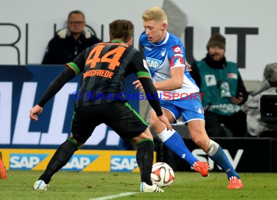 1. Fußball Bundesliga TSG 1899 Hoffenheim -SV Werder Bremen in der Wirsol Rhein Neckar Arena Sinsheim 04.02.2015  (© Fotostand / Loerz)