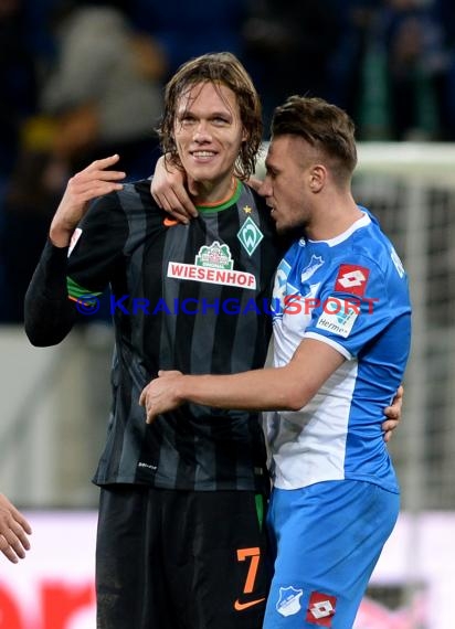 1. Fußball Bundesliga TSG 1899 Hoffenheim -SV Werder Bremen in der Wirsol Rhein Neckar Arena Sinsheim 04.02.2015  (© Fotostand / Loerz)