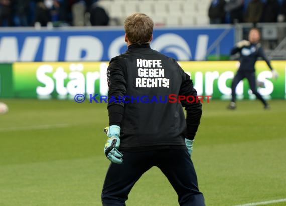 1. Fußball Bundesliga TSG 1899 Hoffenheim -SV Werder Bremen in der Wirsol Rhein Neckar Arena Sinsheim 04.02.2015  (© Fotostand / Loerz)