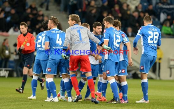 1. Fußball Bundesliga TSG 1899 Hoffenheim -SV Werder Bremen in der Wirsol Rhein Neckar Arena Sinsheim 04.02.2015  (© Fotostand / Loerz)