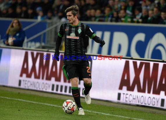 1. Fußball Bundesliga TSG 1899 Hoffenheim -SV Werder Bremen in der Wirsol Rhein Neckar Arena Sinsheim 04.02.2015  (© Fotostand / Loerz)