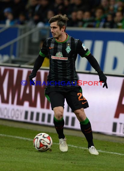 1. Fußball Bundesliga TSG 1899 Hoffenheim -SV Werder Bremen in der Wirsol Rhein Neckar Arena Sinsheim 04.02.2015  (© Fotostand / Loerz)