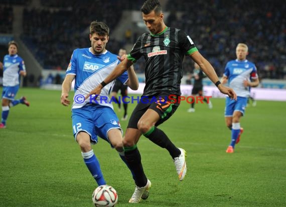 1. Fußball Bundesliga TSG 1899 Hoffenheim -SV Werder Bremen in der Wirsol Rhein Neckar Arena Sinsheim 04.02.2015  (© Fotostand / Loerz)