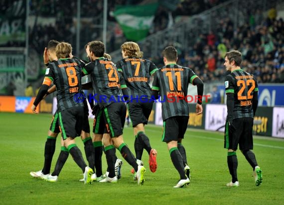 1. Fußball Bundesliga TSG 1899 Hoffenheim - Bayer Leverkusen in der Wirsol Rhein Neckar Arena Sinsheim 17.12.2014  (© Fotostand / Loerz)